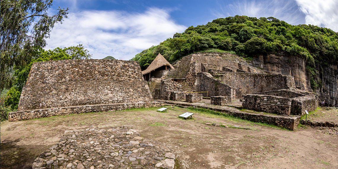 Zona arqueológica en Malinalco